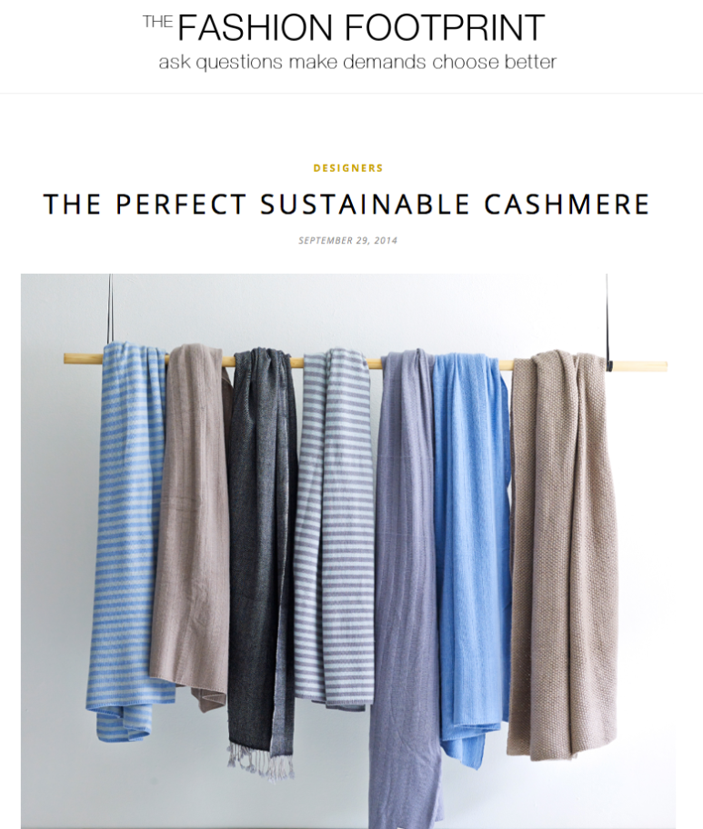 sustainable cashmere - discreet luxury